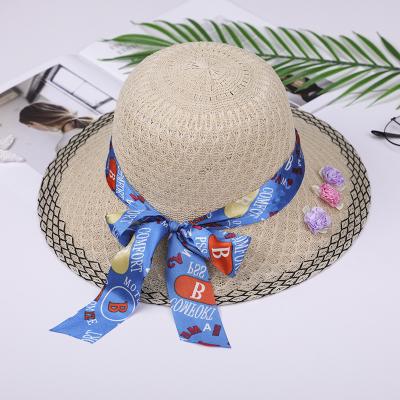 China Fashion\Comfortable\Durable Wide Brim Beach Sunscreen Beanie Bucket Hats Direct Selling Bow Straw Hat for sale