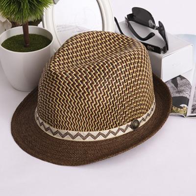 China Lafite Fashion\Outdoor Travel Sun Jazz Hat New Comfortable\Durable Summer Tricolor Sun Umbrella Hat Grass for sale