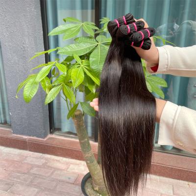 China Good Quality Unprocessed 100% Virgin Hair Bundle Machine Curly Curly Double Weft Straight Hair Extensions Wholesale Hair Weaves for sale