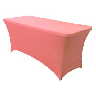 China Health Care Institute High Quality Full Color Coral Red Sports Table Cloths From China Manufacturer for sale