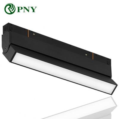 China LED Track Light System 48V Zigbee Dimmable Folding Spotlight Dali Lamp Linear Stripe Foldable Magnet Industrial Magnetic Track Lighting for sale