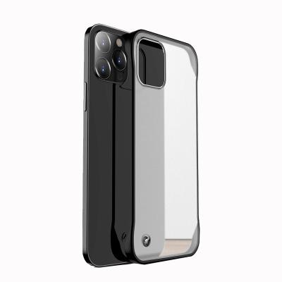 China Applicable Semi-transparent Bare 6S 8plus IP XS MAX Grinding TPU+PC Case Applicable To IP XR Borderless Cell Shell for sale