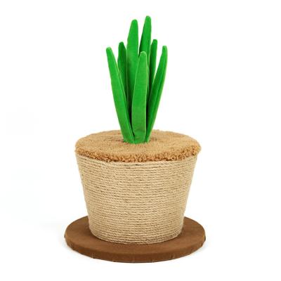 China Sustainable Type Various Shapes Flower Pot Cat Scratching Mail Cat Scratching Board Cat Toy for sale