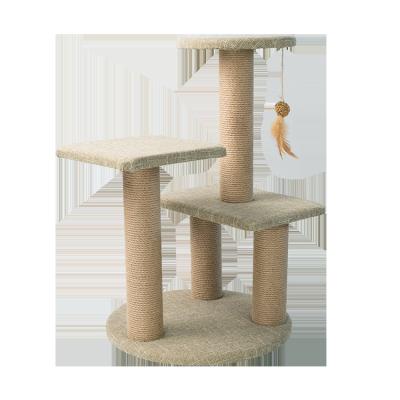 China Liveable Factory Direct Cat Trees and Cat Climbing Frame Cat Tree Scratcher House Scratcher for sale