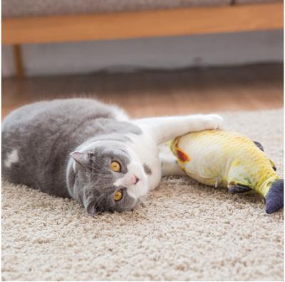 China Viable 3D Fish Form Cat Toy Gift Cute Simulation Fish Playing Toy For Pet Gifts Catnip Fish for sale