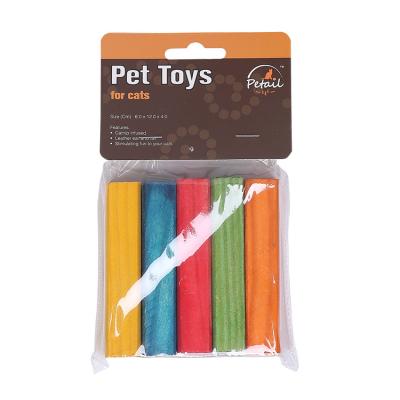 China Sustainable High Quality Non-Toxic Eco-friendly Wooden Rabbit Toy Square Pet Stick for sale