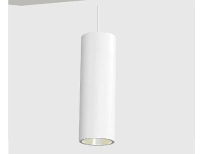 China Surface Mounted LED Pendant Lights , COB Ceiling Light with 1500mm Hight White / Brush for sale