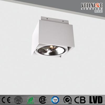 China Cuerpo de aluminio puro montado superficial de la luz de techo de QR111 LED G53 SquareWith en venta