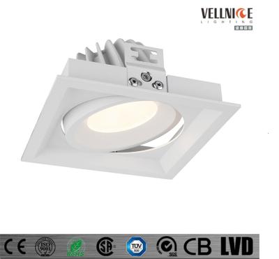 China IP54 Squared 15W/20W/30W LED antiglared Recessed downlight CITIZEN COB Dia 113x113xH60mm for sale