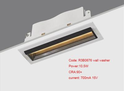 China Mini 10.5W Rectangular LED Wall Washer Lights / COB LED Recessed Linear Down Light Laser Blade Aluminum Alloy for sale