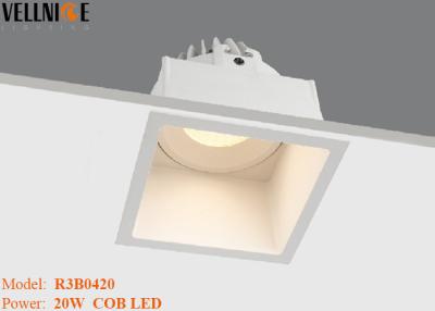 China 20W vierkante Vorm Hoge CRI LEIDENE Downlight, leidde het In een nis gezette Licht van het Traliewerknet Te koop