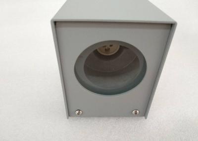 China IP54 maximale 50W Beleuchtungskörper Durchmessers 110*W 85*H 92MM Basis-GU10 im Freien für Korridor-Aluminium-Silber zu verkaufen