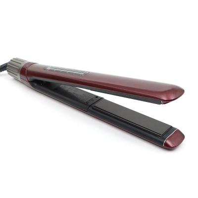 China Wholesale Custom Titanium Flat Design Safety Hair Straightener China Iron Professional Digital Hair Iron for sale