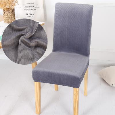 China Durable Home Decor Colorxy Velvet Spandex Fabric Stretch Dining Room Velvet Chair Cover for sale