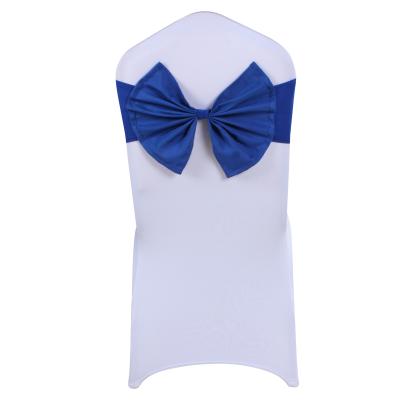 China Wholesale Cheapest Twill Polyester Chair Bands Spandex Chair Sash With Bow Tie Butterfly for sale