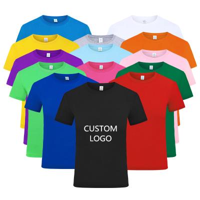 China Cheap factory direct high quality soft combed price100% cotton t-shirt for men and women customized logo for sale