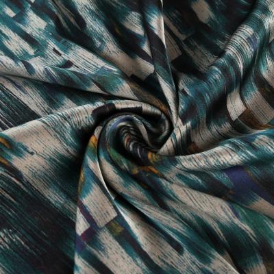 China High Quality Woven Digital Custom Printed Memory Stock Satin Chiffon Fabric for sale