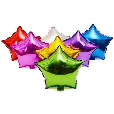 China Weeding Party Supplies 18 Inch Five Pointed Star Colorful Balloons For Party Foil Balloons Party Decoration for sale