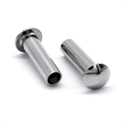 China Automotive Industry Metal Steel Round Head Semi Tubular Umbrella Rivet for sale