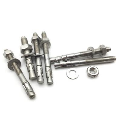 China m30 concrete stainless steel bolt grade 4.8 4.9 5.8 8.8 12.9 14.9 through M10 wedge anchor bolt for sale