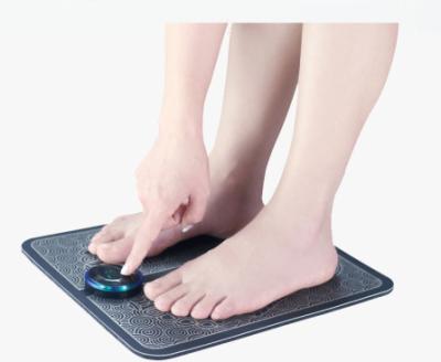 China Best Brand Foot Pressure Pulse EMS Machine Foot Massager Mat 6 Modes 9 Handheld Adjustable Speeds Foot Massager for sale