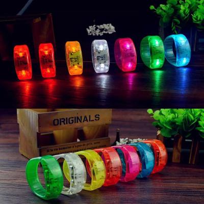 China Concert Sound Flashing [Redbox] Silicone LED Wristband Music Vocal Wristband For Party Events Vocal Concert for sale