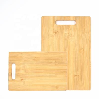 China 2021 Sustainable High Quality Three Piece Bamboo Meat Set Vegetable Chopper Cutting Board Natural Wooden Cooked Food for sale