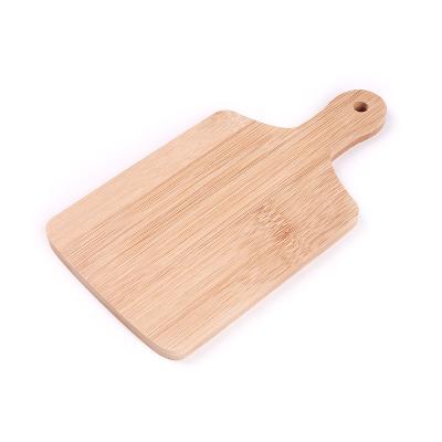 China Eco-friendly and natural sustainable crafts kitchen bamboo pizza cutting board with handle pizza cheese and other wooden food pizza board for sale