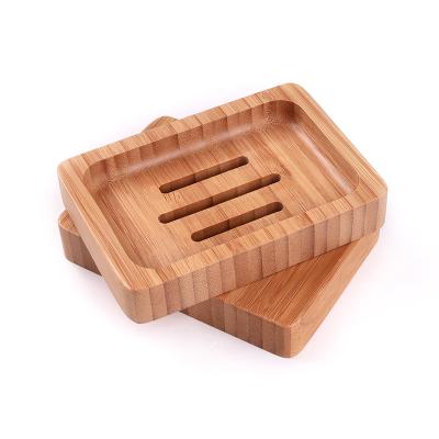 China China Hot Selling 4 Pieces Natural Bamboo Soap Dish Suitable For Bathroom Toilet Hotel Soap Tray High End Soap Dish With Container for sale