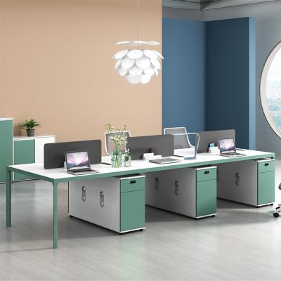 China Modular Office Partition 4 Persons Workstation Desk Office Workstation Furniture Modern Design for sale