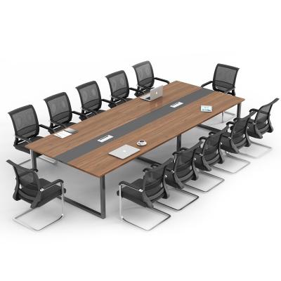 China Simple Modern Office Meeting Room Boardroom Desk Furniture Wood Conference Table for sale