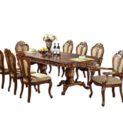 China Simple Style Wood Dining Table Set And Fabric Dining Chairs Marble Desktop Dining Table Set for sale