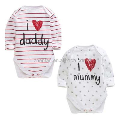 China Loving Long Sleeve And Fall Heart Spring Stripe Baby Suits for sale