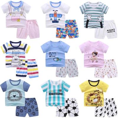 China Wholesale Breathable Clothes T-shirt Summer Children's Shorts Set Clothes Children's Clothing In Baby Clothes Set for sale