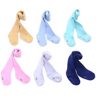 China Antibacterial Plain Cotton Rich Colors Tights For Baby for sale