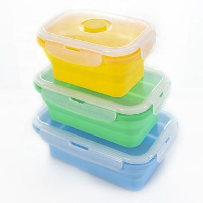 China 350ml 500ml 800ml Square Silicone Baby Japan Food Storage Saver Sustainable Containers Bpa Free for sale