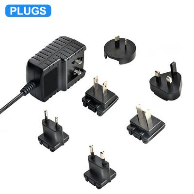 China UniversalÂ   Interchangeable Size Quality 15w 18w 36w AC/DC Power Adapters For UK Eu US Plug for sale