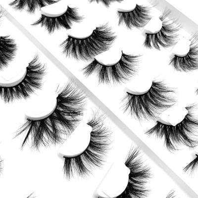 China SY Durable Make Your Own Big 5 Luxury Handmade High Quality d Mink Full Strip Lashes Wholesale for sale