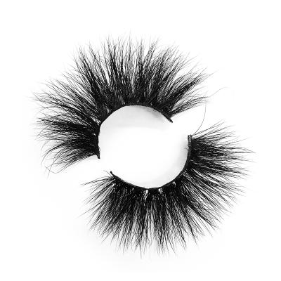 China 20-25 Times Premium 25mm Reusable Long Real Thick 5D Mink Eyelashes Extra Long Lashes for sale