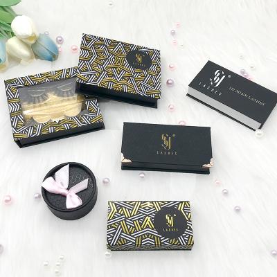 China Natural long SY shuying 3d eyelash paper wick silk box lashes cheap faux mink lash 3d eyelash packaging bags for sale