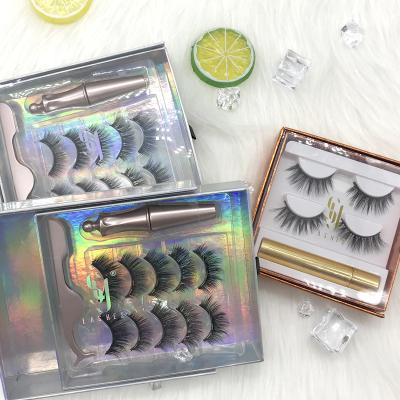 China Natural Long SY Shuying Magnetic Eyelashes With Magnetic Eyeliner Private Label Lashes And Eyeliner Set for sale