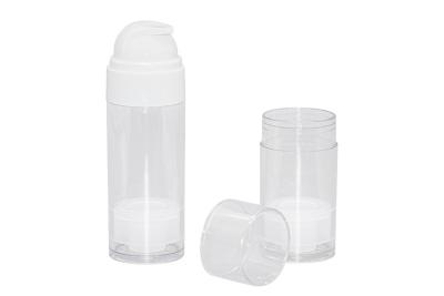 China Transparent 50ml 80ml PCR PET Airless Bottle Dispenser Pump For Cosmetic Packaging for sale