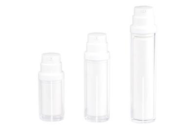 China 15ml/30ml/50ml AS+PP Airless Lotion Bottle Skin Care Packaging Essence Suncreen Airless Pump Bottle UKA78 for sale