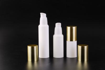 Chine bouteille crème en plastique cosmétique de luxe vide de pompe de la bouteille privée d'air pp de pompe de 20ml 30ml à vendre