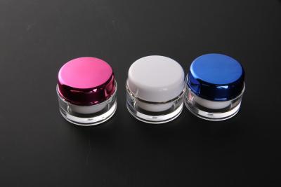 China Gift Packaging 5ml PMMA Mini Cosmetic Containers / Empty Cosmetic Jars for sale