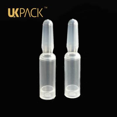 China Plastik-Ampullen-Flasche Mini Cosmetic Containers Ampoules 1.5ml für Wesentliches zu verkaufen