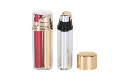 China Customized Acrylic Sun Protection Airless Bottle Cosmetic Packaging Pump Cosmetic Bottle for sale