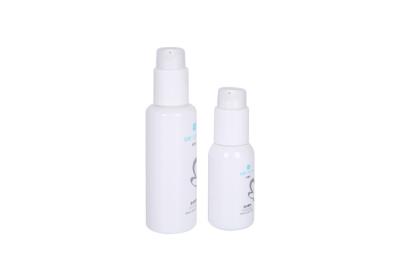 China OD 41mm White PET 120ml Cosmetic Pump Lotion Bottle Skin Care Packaging for sale