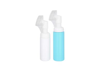 China Silikonborstel 50 ml 70 ml PET Plastic Foam Pump Dispenser Fles Gezichtsreiniging Te koop