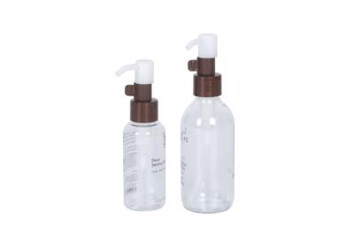 China BPA Free Transparent 60ml 120ml PET Makeup Remover Bottle Cleaning Oil Bottle for sale